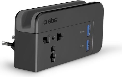Image du produit SBS Chargeur universel de voyage avec 2x USB à 2.1A