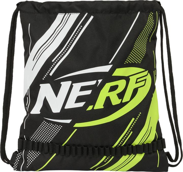 Produktbild Nerf Rucksacktasche mit Bändern Get ready Schwarz 35 x 40 x 1 cm