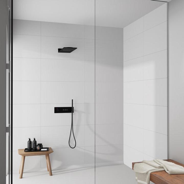 Immagine prodotto Steinberg Soffione Wall Rain, attacco diretto alla parete, Easy-Clean, funzione di sovralimentazione (2 Tipi di raggi, 18.50 l/min)