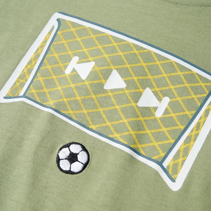 Actual product image vidaXL Children's T-shirt light khaki 92,Material: 100 (92)