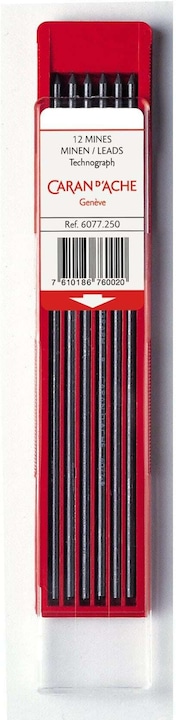 Actual product image Caran d'Ache Technograph refills (Refill, Grey, 2 mm)