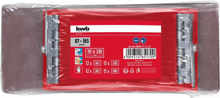 Produktbild kwb Set Profi Handschleifer U.Sp.P (P50)