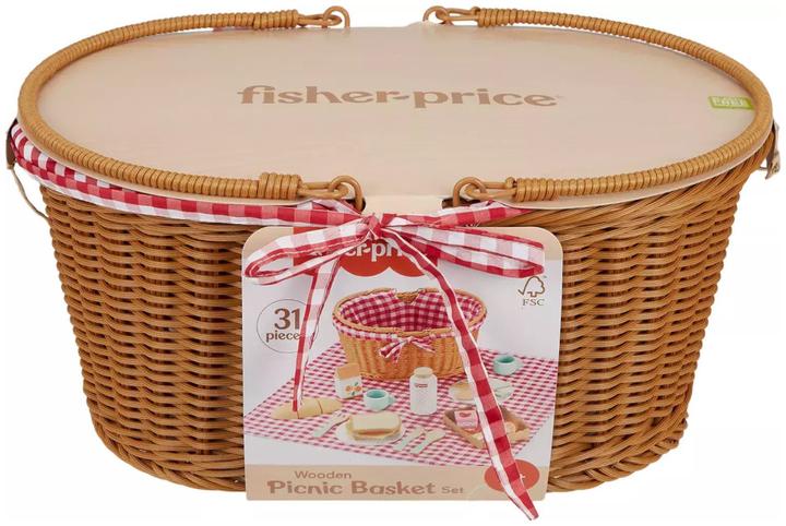 Productafbeelding Fisher-Price Houten picknickmand set