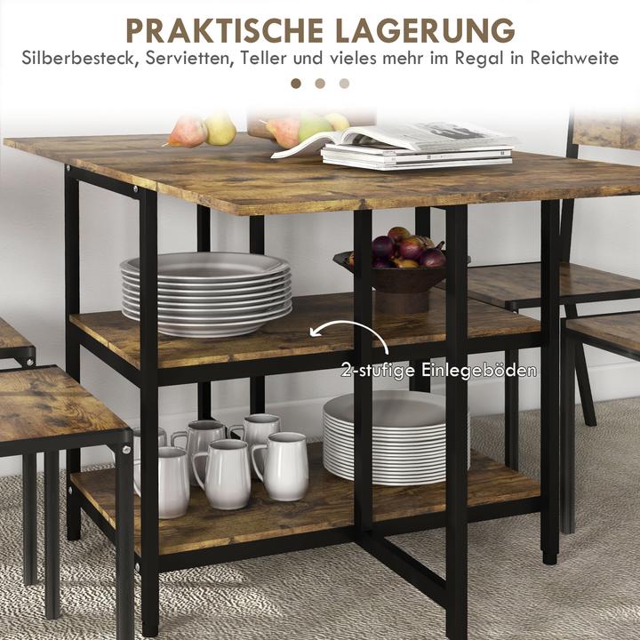 Produktbild Homcom Klappesszimmertisch (140 x 80 x 75 cm)