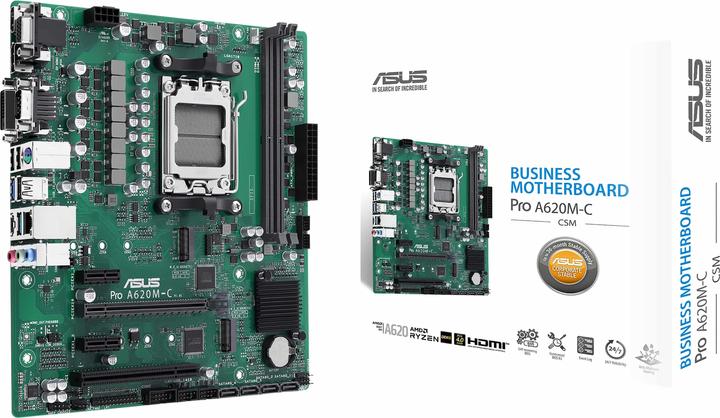 Produktbild ASUS PRO A620M-C-CSM (AM5, AMD A620, mATX)