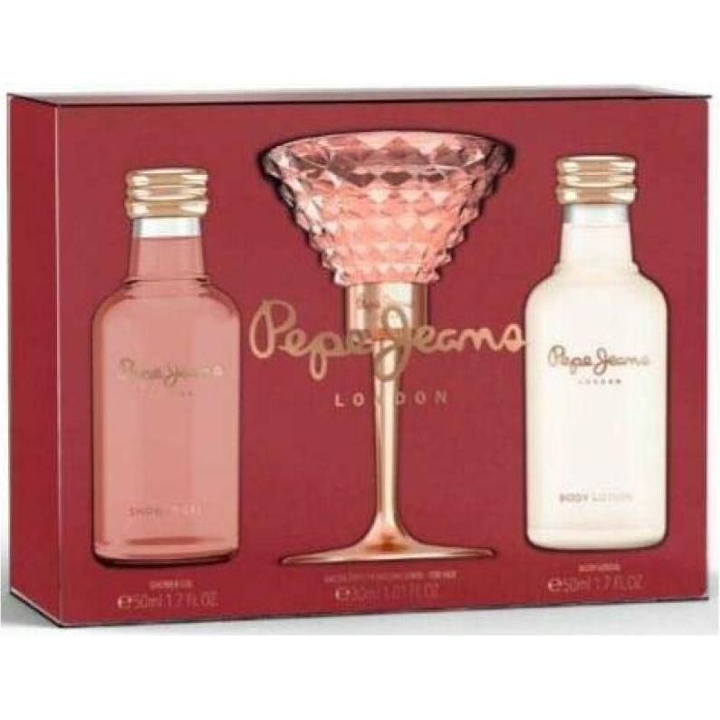 Pepe Jeans, Beauty Geschenkset, for Her 3 Piece Set - EDP 30ml, Body Lotion 50ml, Shower Gel 50ml