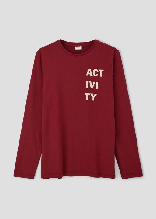 Produktbild s.Oliver T-Shirt Longsleeve mit Schriftprint (M)