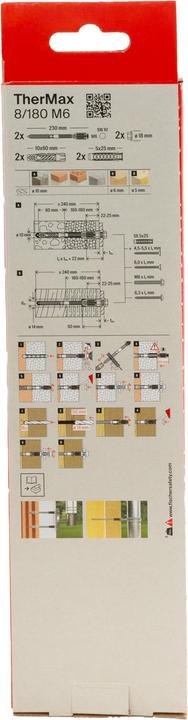 Productafbeelding Fischer TherMax 8/180 M6 (2 Pcs.)