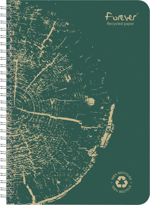 Produktbild Clairefontaine Spiralheft Forever Premium (A5, Liniert, Harter Einband)