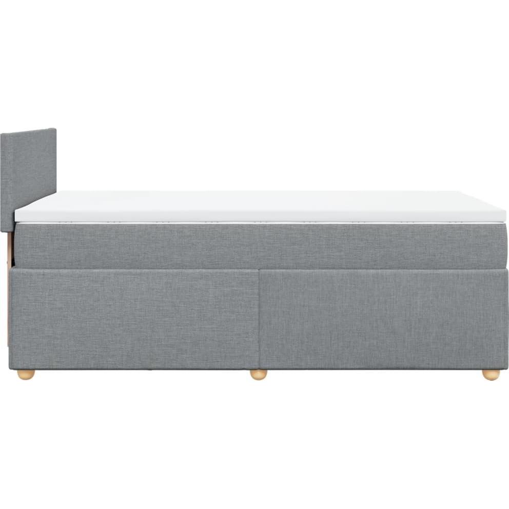 Thumbnail - VidaXL, Bett, Bo x springbett mit Matratze 100 x 200 cm Stoff (100 x 200 cm)