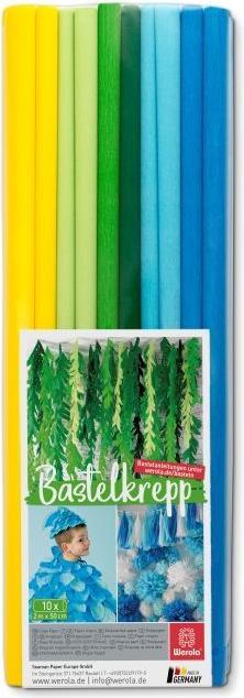 Immagine prodotto Werola Carta crespa Maritime colori assortiti 31 g/mq 10 rotoli (31 g/m², 10 x)