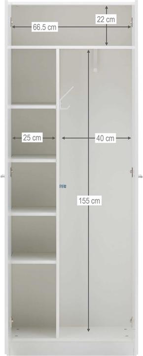 Produktbild micasa Prima (70 x 36 x 190 cm)