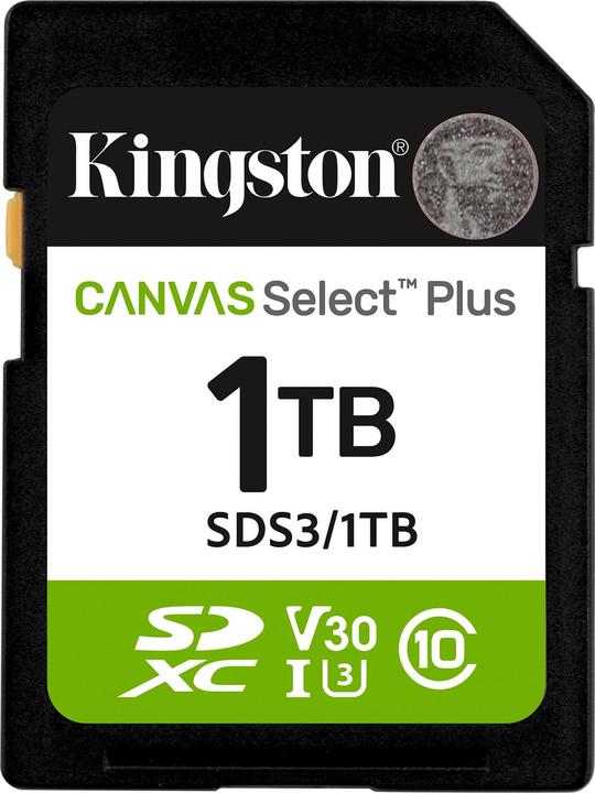 Kingston Canvas Select Plus (1000 GB, SDXC, U3, UHS-I)