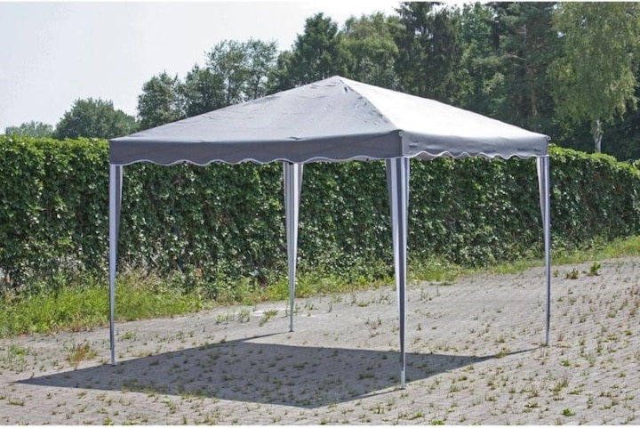 Actual product image Garden Pleasure Garden gazebo Ganges gray (295 cm, 295 cm)