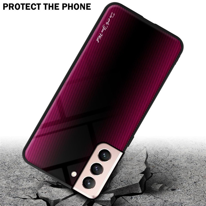 Productafbeelding Cadorabo TPU gestreepte glasplaat (Samsung Galaxy S21 5G)