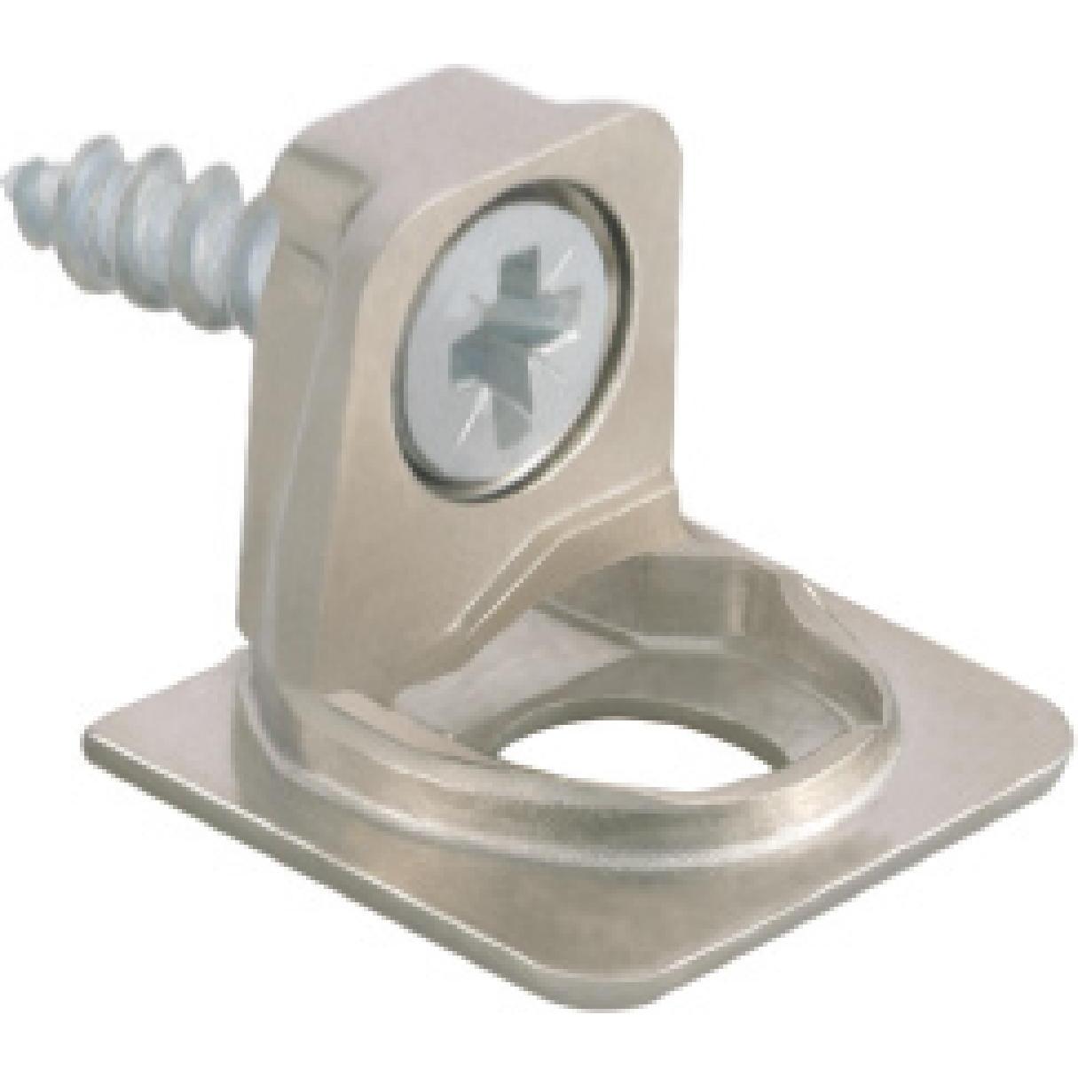 Italiana Ferramenta, Möbelausstattung, Tablar-Bodenträger PK2 Anschrauben Tablarstärke 25 mm ø 3 mm Zinkdruckguss vern. ...