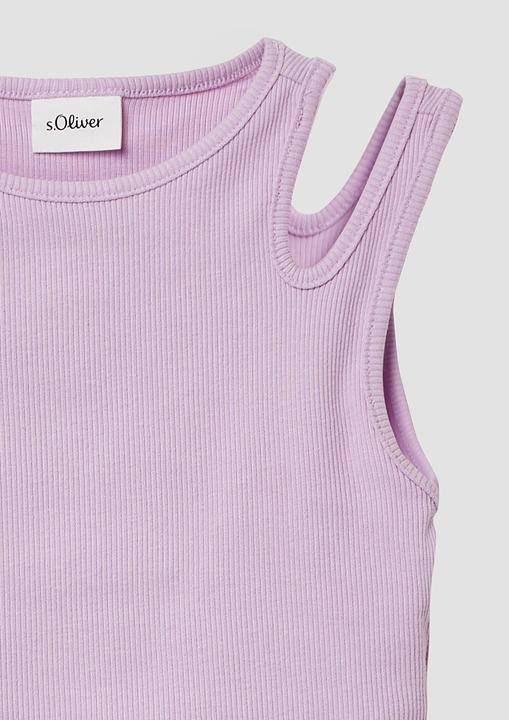 Produktbild S.Oliver T-Shirt Geripptes Tanktop mit Cut-outs (92)