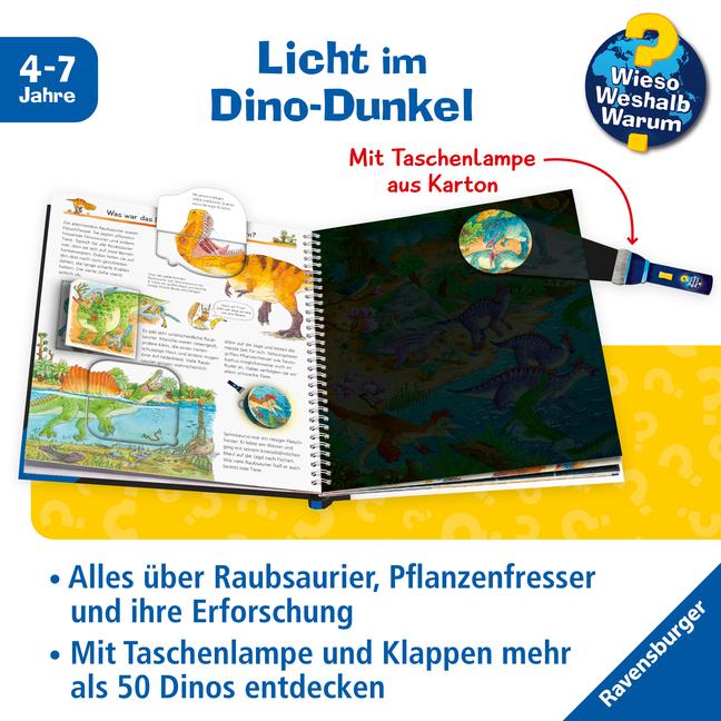 Immagine prodotto Ravensburger Wieso? Weshalb? Warum? Leuchte und entdecke: Dinosaurier (Tedesco, Sebastiano Cenone, Susanne Gernhäuser, 2023)