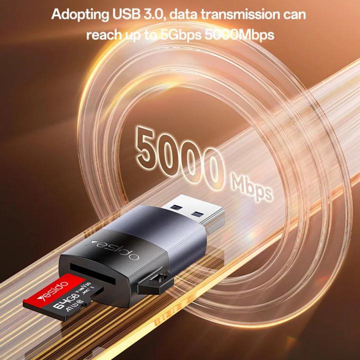 Adattatore Micro Sd Lettore Di Schede USB-C E USB 3.0 - Adattatore Per SD E Micro SD, Trasferimento Veloce Fino A 5Gbps Card Reader USB 3.0 Veloce - Foto 8