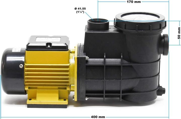 Produktbild SunSun Poolpumpe 8000 L/h 380 W Schwimmbadpumpe Filterpumpe Umwälzpumpe Pumpe