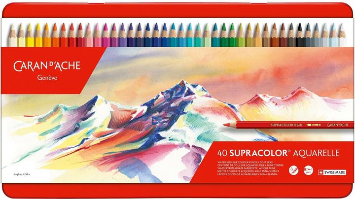 Caran d'Ache Supracolor Aquarelle Metallschachtel (Multicolore, 40 x)