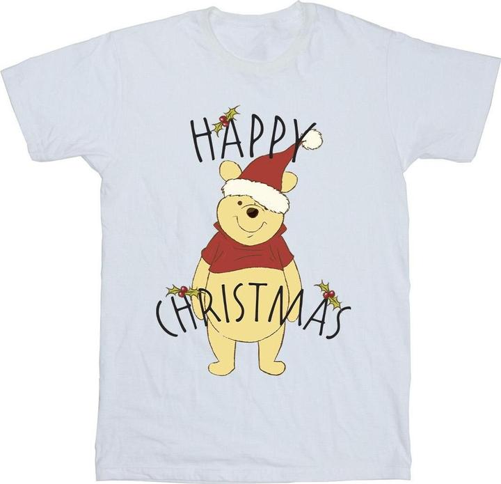 Produktbild Disney Winnie The Pooh Happy Christmas Holly TShirt (L)