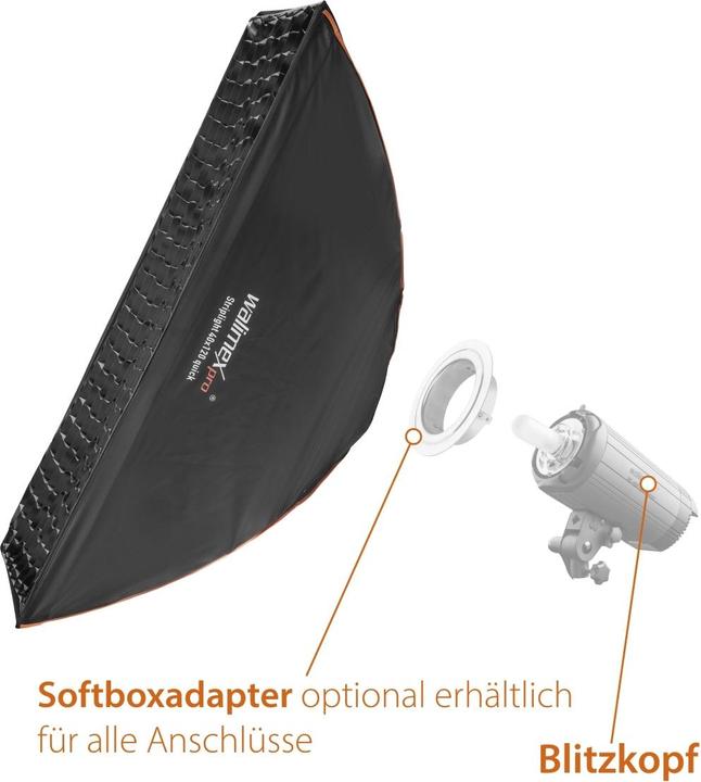 Produktbild Walimex pro pro Studio Line Striplight QA 40x120cm mit Softboxadapter (Softbox, 40 cm)