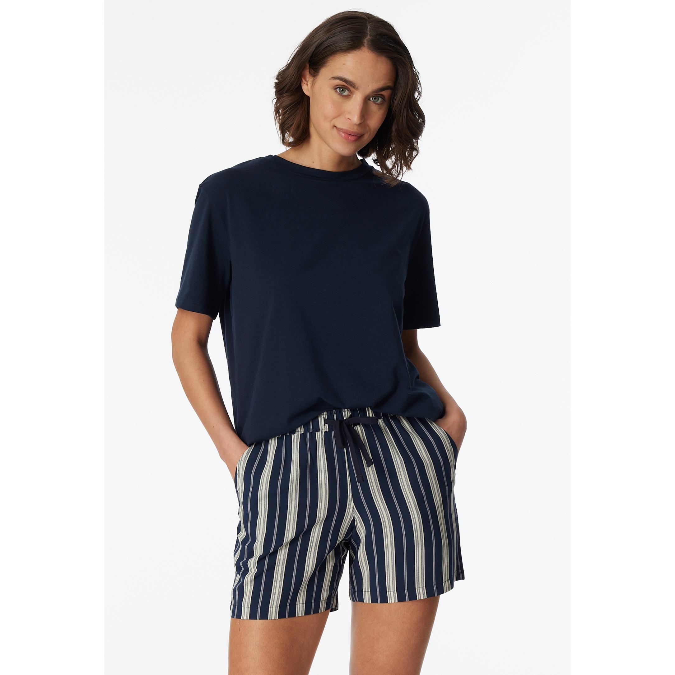Schiesser, Damen, Pyjama, Mix & Relax Schlafanzug Hose, Mehrfarbig, (38)