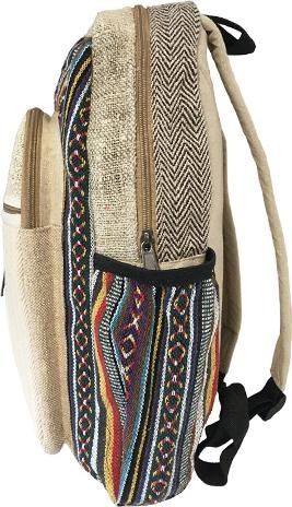 Actual product image Bekos Large Hemp Fibre Zipper Backpack (30 l)