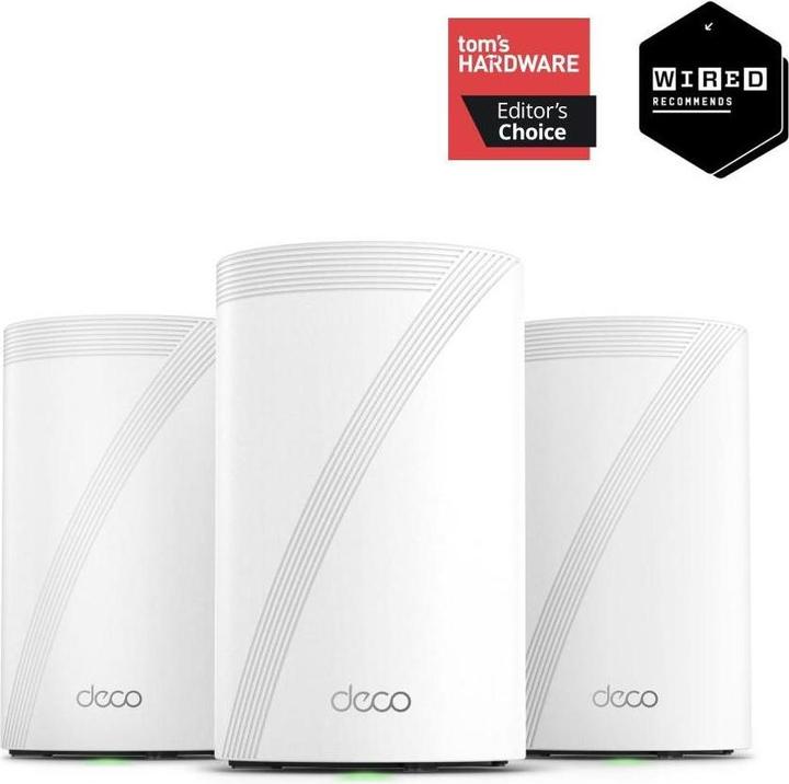 Produktbild TP-Link Deco BE68 Mesh-WLAN-System Tri-Band WiFi 7 bis 14 Gbit/s