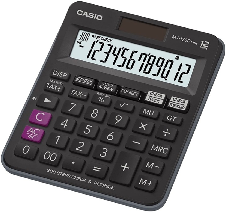 Actual product image Casio MJ-120D Plus (Solar cells, Batteries)