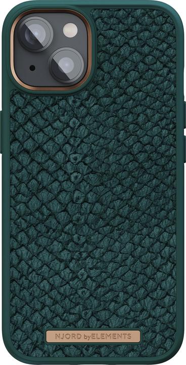 Produktbild Njord Hard-Cover Salm.Leather Magsafe Case green (Apple iPhone 14)