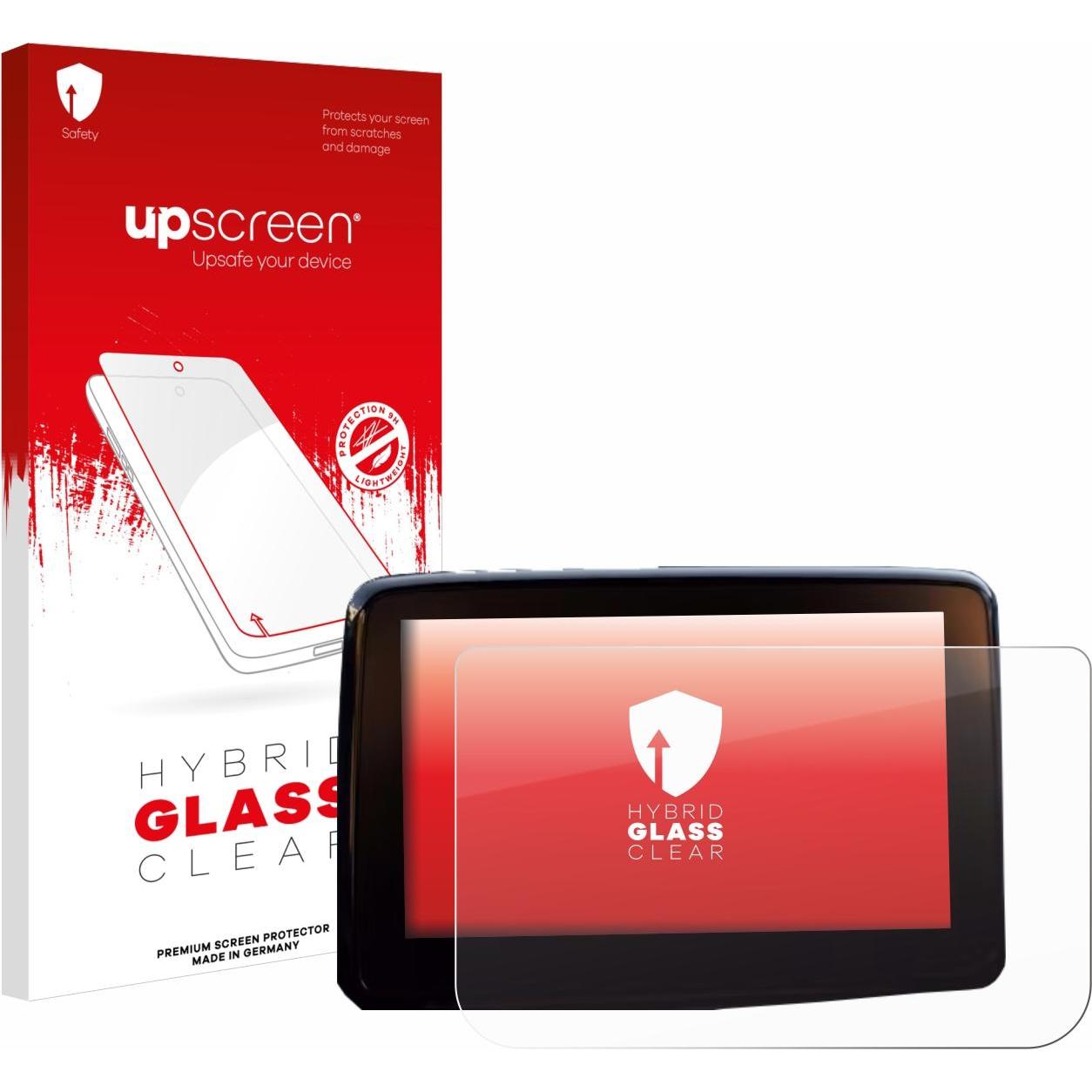 upscreen, Fahrzeug Navigation Zubehör, Schutzglas Schutzfolie Glas Folie Displayschutz klar