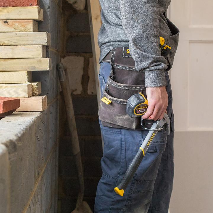 Actual product image Black & Decker Stanley LEATHER HAMMER AND NAIL BAG