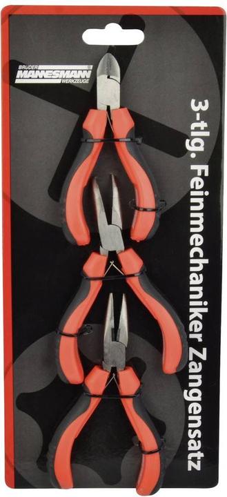Actual product image Mannesmann M10850 Workshop pliers set 3 pieces