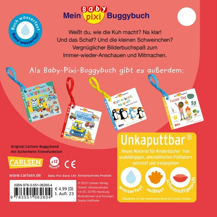 Produktbild Baby Pixi Mein Baby-Pixi-Buggybuch: Oink, Mäh, Muh! (Deutsch)