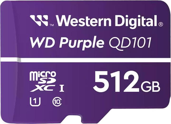 Productafbeelding WD Paarse SC Ultra Endurance microSD-kaart 512 GB (512 GB, microSDXC)