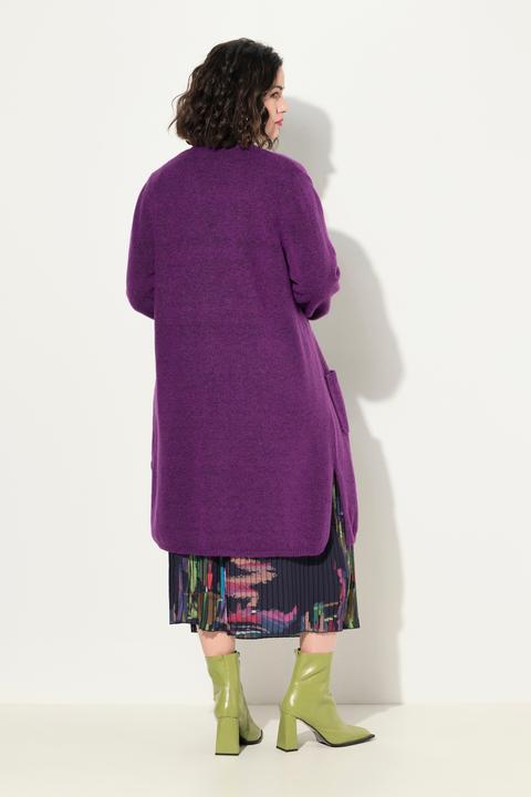 Immagine prodotto Ulla Popken Cardigan lungo e aperto con scollo a V e tasche (50, 52)