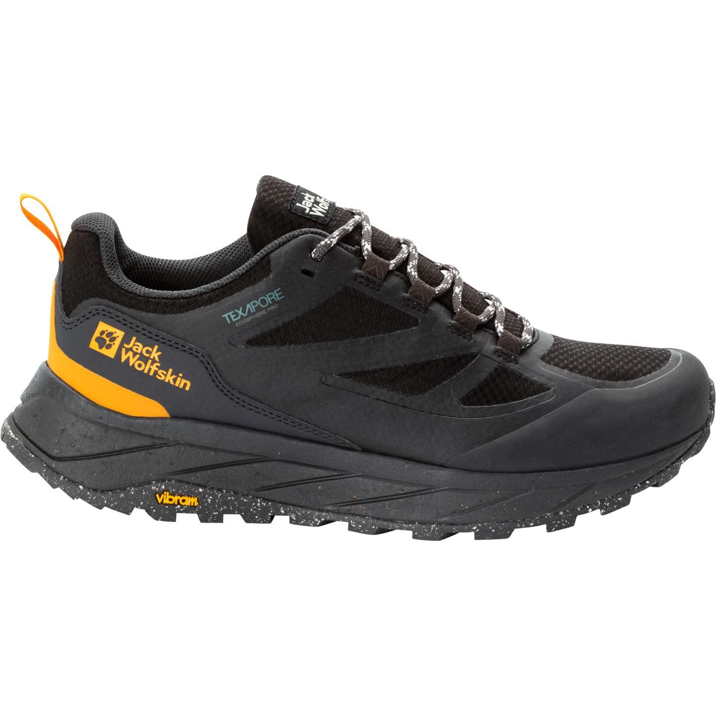Jack Wolfskin, Herren, Wanderschuhe, Terraventure Texapore Low M (45.5), Schwarz