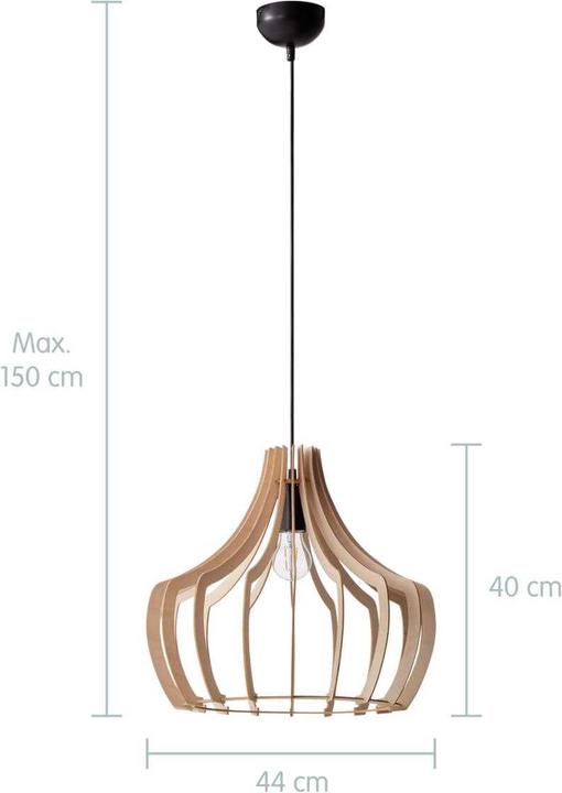 Actual product image Trio Wood (E27)