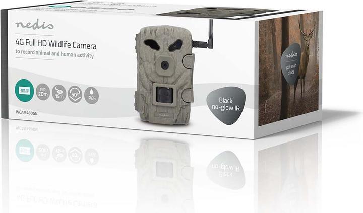 Produktbild Nedis Wildcamera - 1080p@30fps - 30.0 MPixel - 2 MPixel CMOS - IP66 - Zwart No-Glow IR - Nachtzicht - Kijk