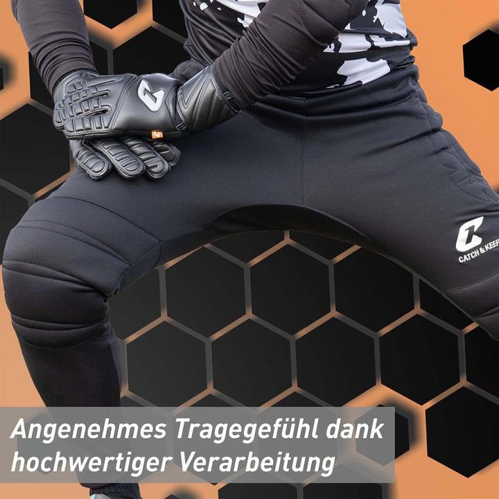 Produktbild Catch & Keep Kinder Erwachsene Goalie Hose Fussballhose Torwarthose Trainingshose Keeperhose Tormannhose (L)