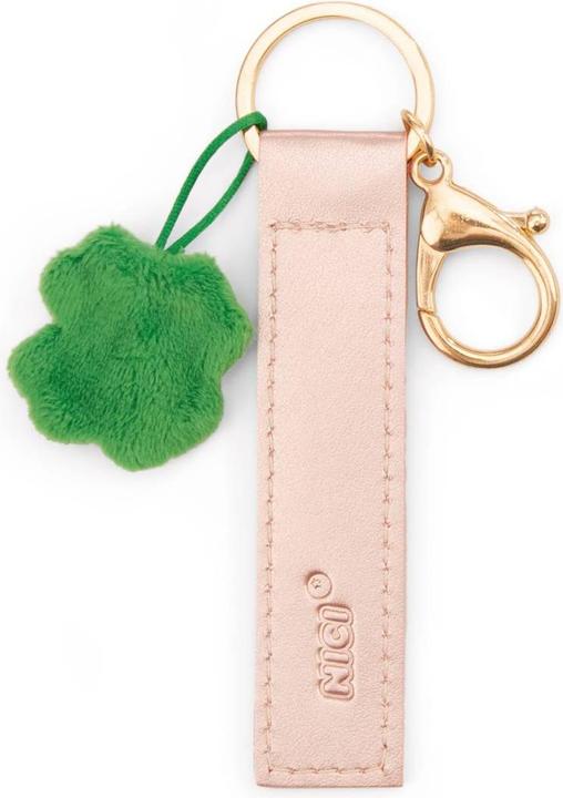 Actual product image Magni NICI Schlüsselanhänger Kleines Glück Kunstlederband mit Kleeblatt roségold 10cm