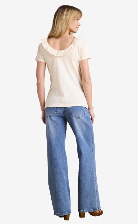 Produktbild Envie de Fraise Bio-Kollektion: Umstands-Shirt aus Pointelle-Jersey mit Rückenausschnitt (42)