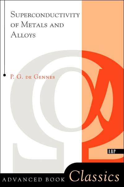 Produktbild Superconductivity Of Metals And Alloys (Englisch, P. G. De Gennes, 1999)