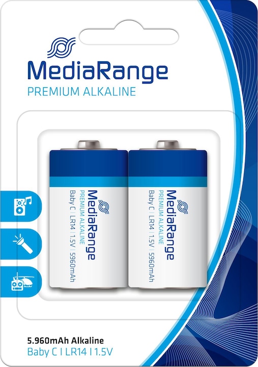 MediaRange Premium - Pile 2 x LR14 / Type C (2 pcs, C, 5960 mAh)