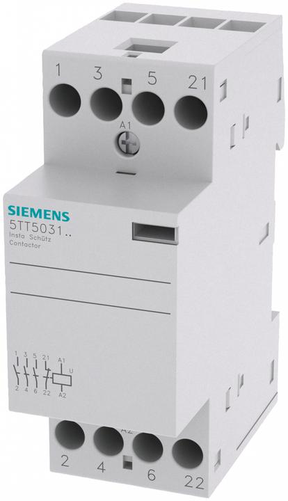 Image du produit Siemens Insta Contactor 3NO 1NC AC 230V 400V 25A