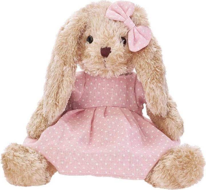 Actual product image Beppe Rosalie Hase in einem rosa Kleid 30cm (30 cm)