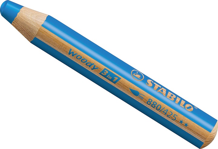 Actual product image STABILO woody 3 in 1 coloured pencil (Medium blue, 1 x)