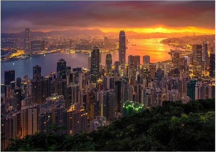 Produktbild Enjoy Puzzle ENJOY-1371 - Hongkong bei Sonnenaufgang, Puzzle, 1000 Teile (1000 Teile)